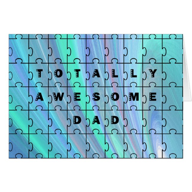 Azul del rompecabezas de papá totalmente alucinant (Anverso (Horizontal))