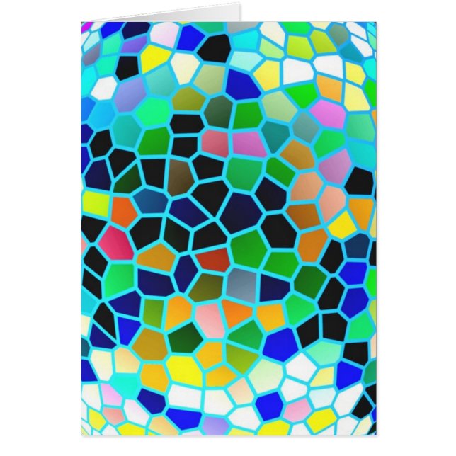 Azul del vitral: Gráficos artísticos de la firma (Frente)