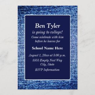 Azul Denim - Invitación de "A la Universidad"