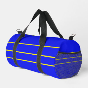 Azul deportivo con Bolsa de Duffel Amarillo de la