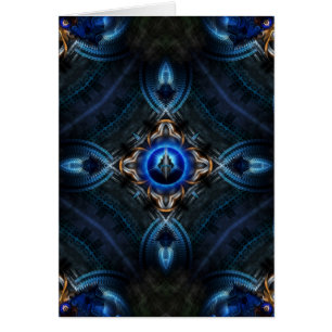 Azul dorado Kaleidoscope