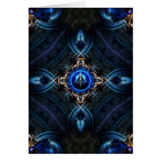 Azul dorado Kaleidoscope (Frente)