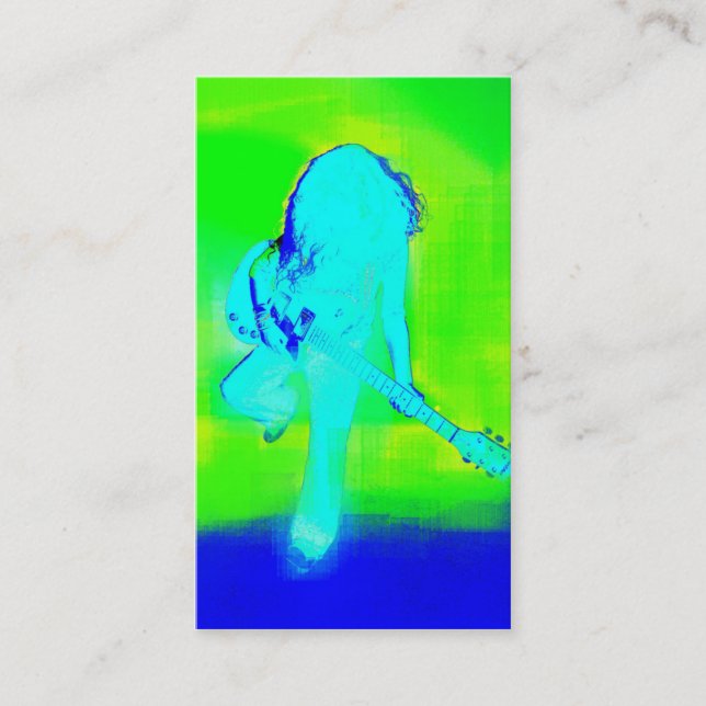 Azul eléctrico - tarjeta de visita (Anverso)