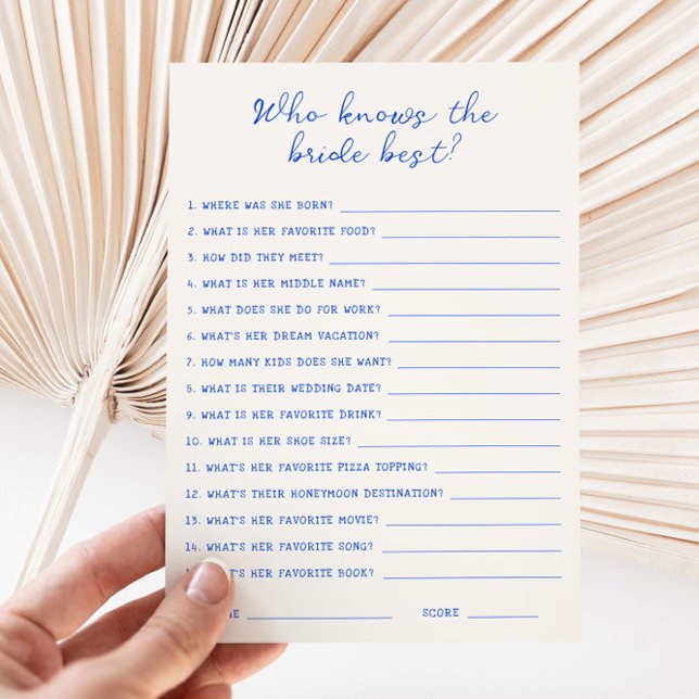 Azul escrito a mano Quién conoce la mejor tarjeta  (Subido por el creador)