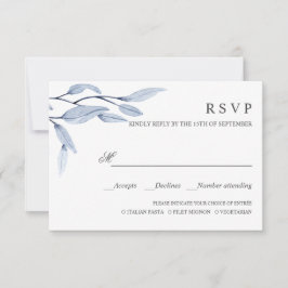 Azul etéreo | ELECCIÓN DE COMIDA DE BODA RSVP