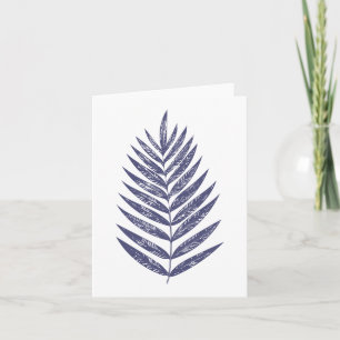 Azul Fern azul minimalista de mano