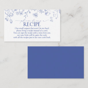 Azul francés Por Favor Trae Una Tarjeta De Receta