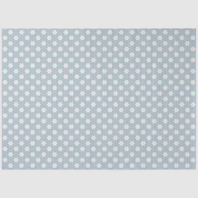 Azul gris con papel de edición de margarita blanca (Anverso)