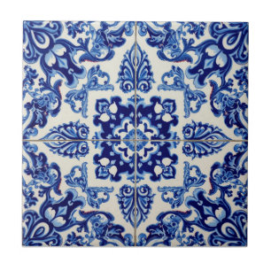 Azul Índigo Azulejo Lisboa Talavera Portuguesa