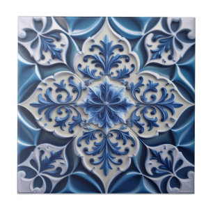 Azul Índigo Azulejo Lisboa Talavera Portuguesa 