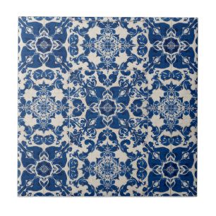 Azul Índigo Azulejo Lisboa Talavera Portuguesa