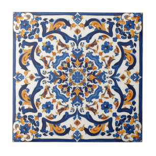 Azul Índigo Azulejo Lisboa Talavera Portuguesa 