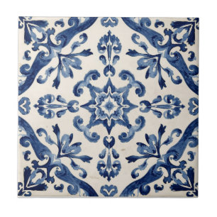 Azul Índigo Azulejo Lisboa Talavera Portuguesa
