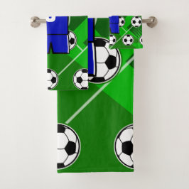 Azul Jersey de fútbol personalizado con blanco