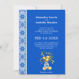  💙🍋Azul & Limone Romance [azul] Invitación