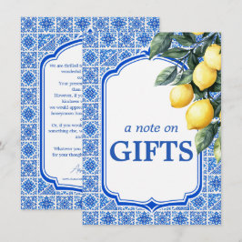 💙🍋 Azul & Limone Romance Nota sobre Regalos