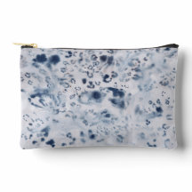 Azul maquillaje bolsa cosmética leopardo patrón ch
