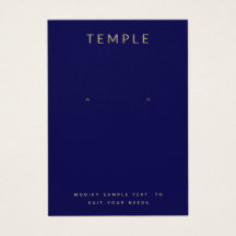 Azul marino Añada su tarjeta de visualización del