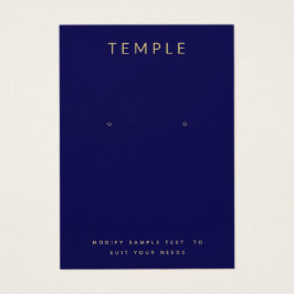 Azul marino Añada su tarjeta de visualización del 