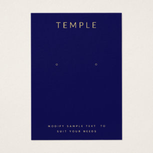 Azul marino Añada su tarjeta de visualización del 