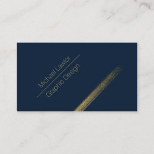 Azul marino contemporáneo con tarjeta de visita G