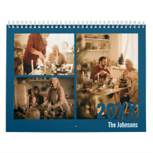 Azul marino Crea tu propio calendario fotográfico