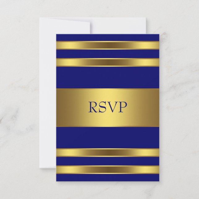 Azul Marino Oro RSVP (Anverso)