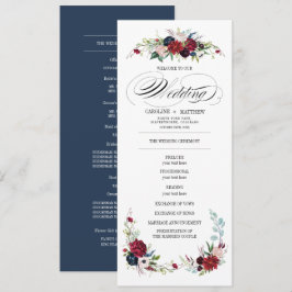 Azul marino | Programa de Bodas Florales Rojas de