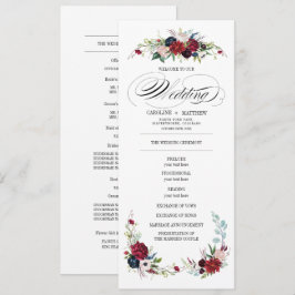 Azul marino | Programa de Bodas Florales Rojas de