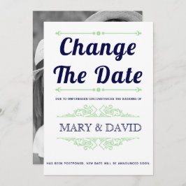 Azul marino, verde menta Cambiar la invitación de