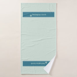 Azul Menta Moderno "Buenos Días" Minimalista