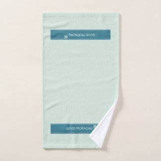 Azul Menta Moderno "Buenos Días" Minimalista
