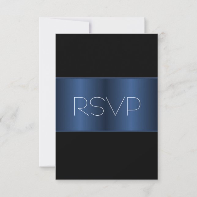 Azul Metálico negro RSVP (Anverso)