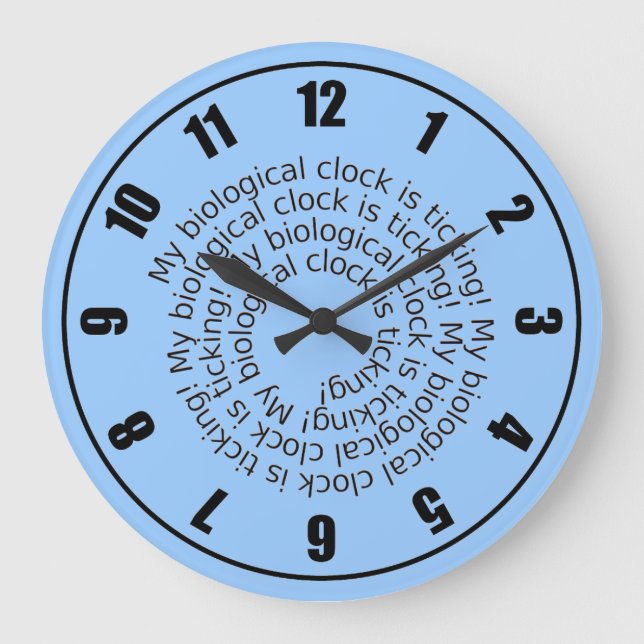 Azul Mi Reloj Biológico está golpeando el Reloj (Anverso)
