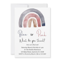 Azul o rosa ¿Qué piensas de la invitación al arco