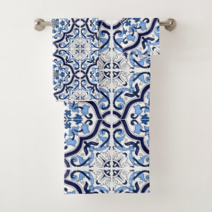 Azul Ornate Floral Mediterráneo Tile Siciliano