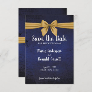 Azul oscuro y reverso dorado