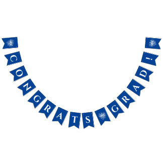 Azul | Pancartas de felicitación con fuegos artifi