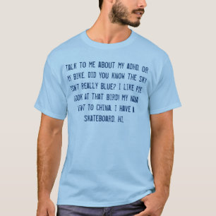 Azul para hombre de la camiseta de ADHD (m)