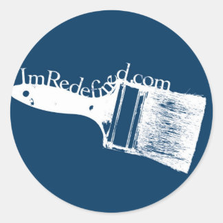 Azul Pegatina de pincel