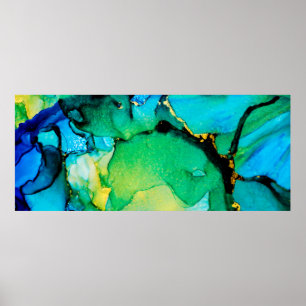 AZUL PERSA, verde cartón. Arte bello