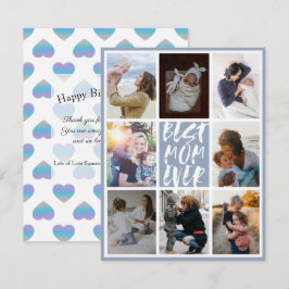 Azul Polvoriento Moderno 8 Collage de Fotos Mejor 