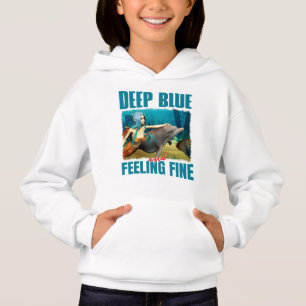 Azul Profundo y Sintiéndose Bien Sirena y Delfín