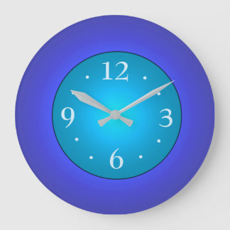 Azul real con reloj de pared del Centro de Aqua Ve