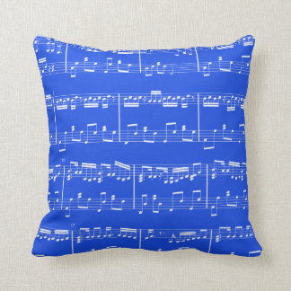 Azul real de la almohada de la partitura