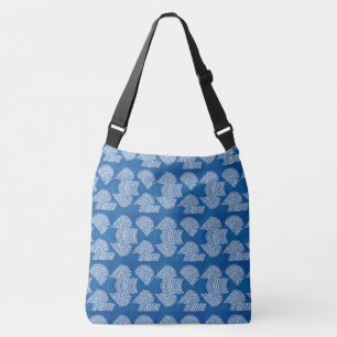 Azul Real Étnico con Bolsa de Crossbody a Escala B