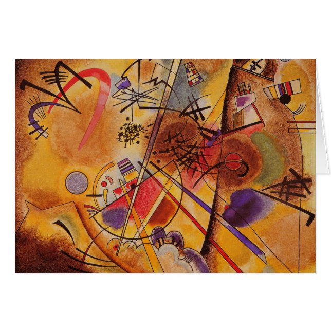Azul rojo amarillo amarillo marrón de Kandinsky (Anverso (Horizontal))