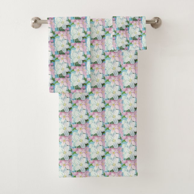 Azul rosa floral | Flores de manzana (In situ)