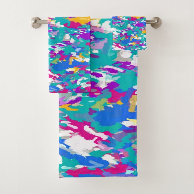Azul, rosa y amarillo (In situ)
