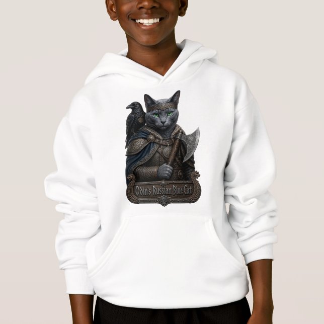 Azul Ruso Gato Noble Odin (Anverso)